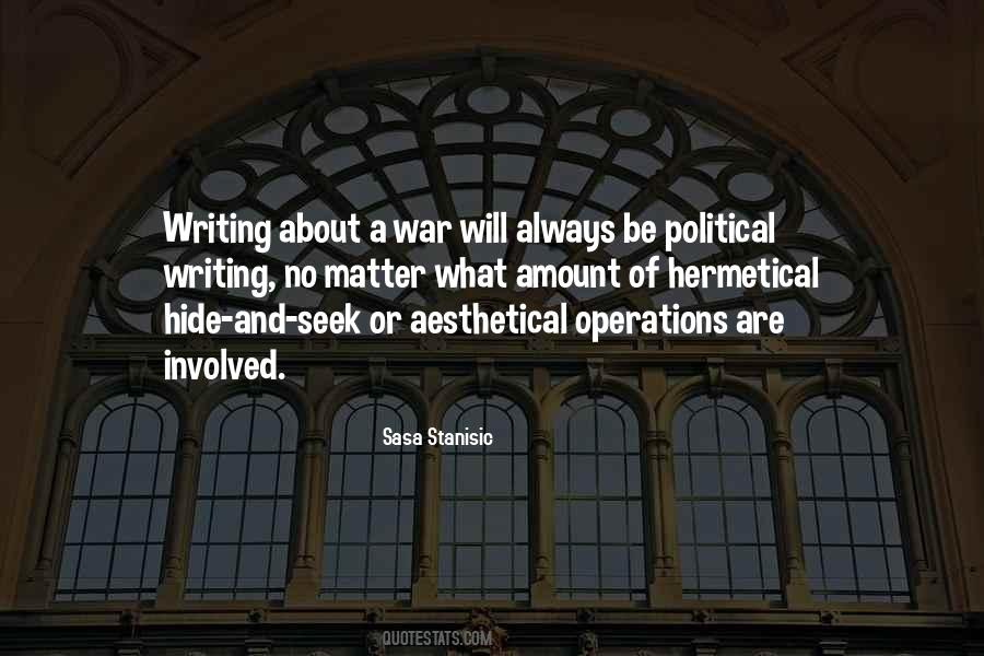 Sasa Stanisic Quotes #900598