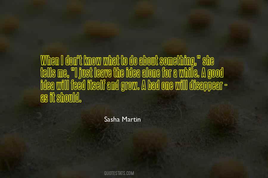 Sasha Martin Quotes #1099435