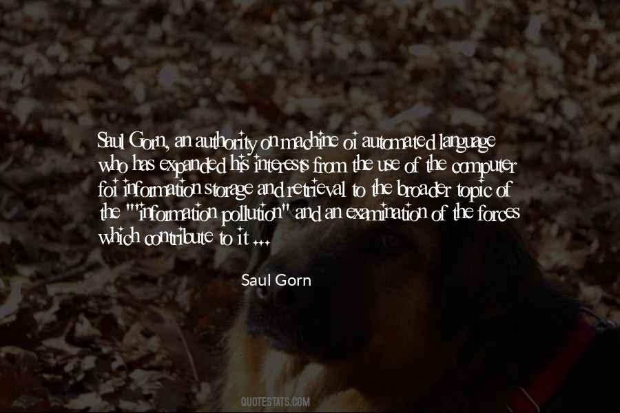 Saul Gorn Quotes #1108099