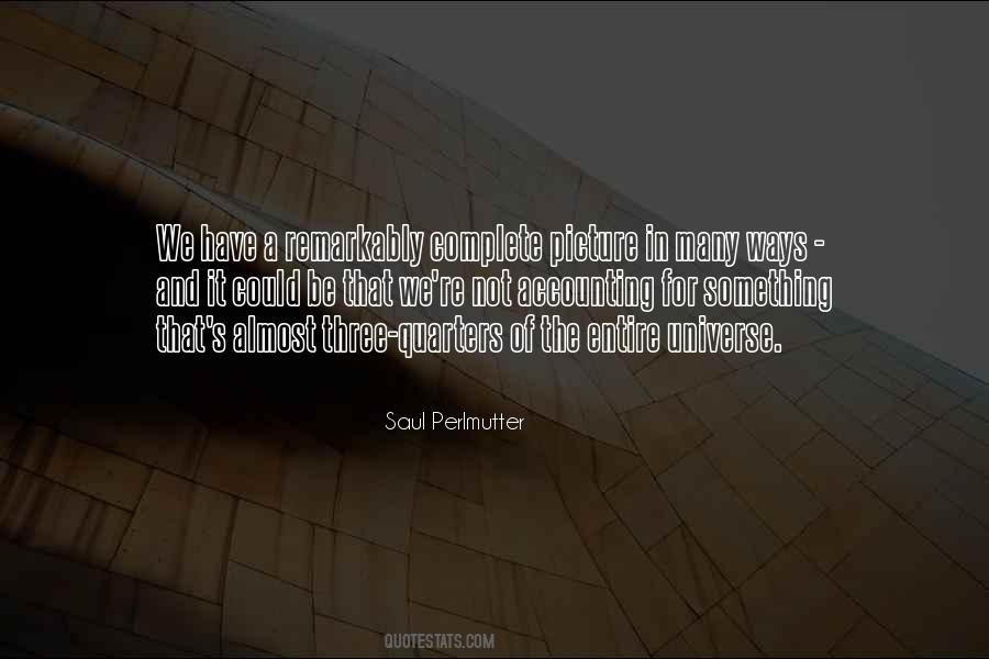 Saul Perlmutter Quotes #1510659