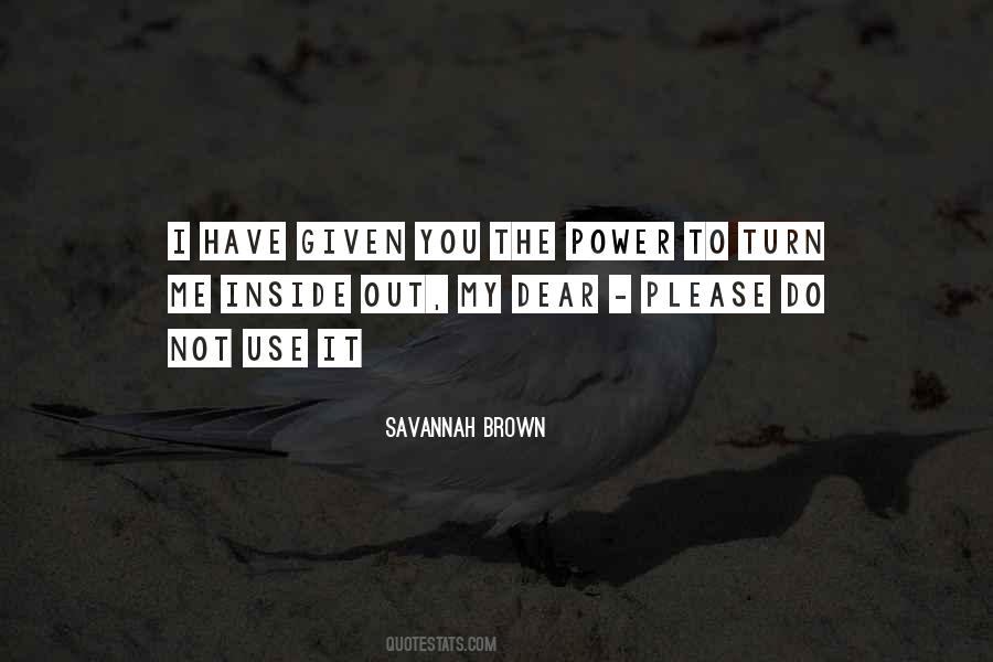 Savannah Brown Quotes #441913