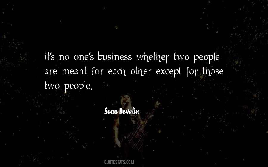Sean Develin Quotes #1098737