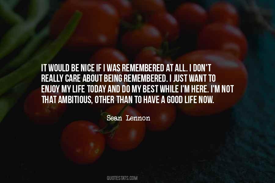Sean Lennon Quotes #1450516