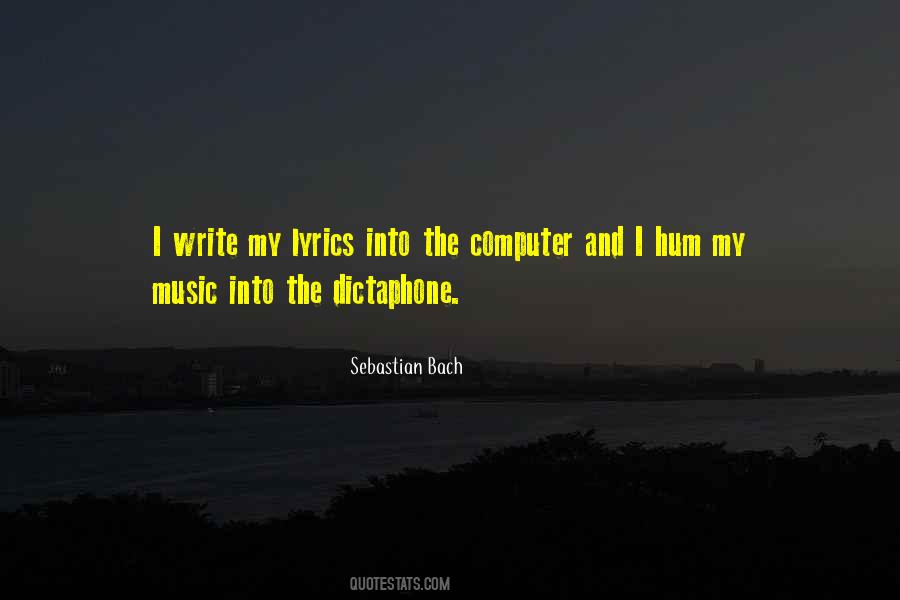 Sebastian Bach Quotes #258299