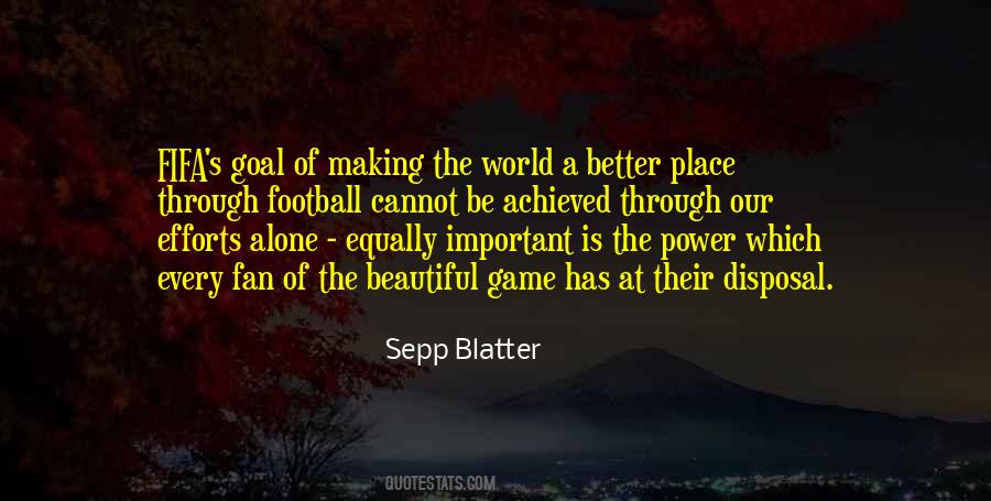 Sepp Blatter Quotes #1103217