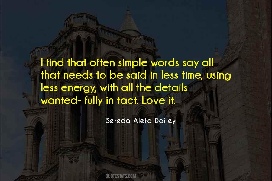 Sereda Aleta Dailey Quotes #1640897