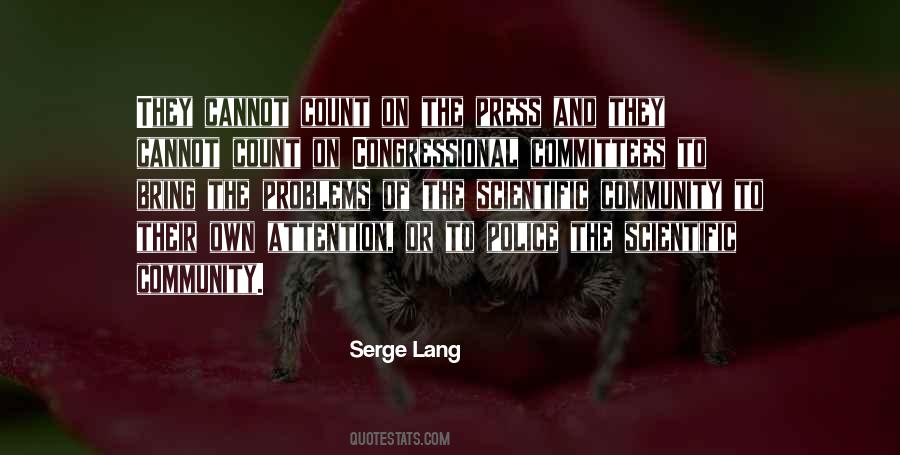 Serge Lang Quotes #1096988