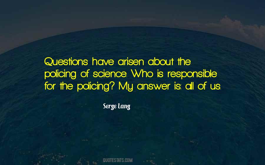 Serge Lang Quotes #1339879