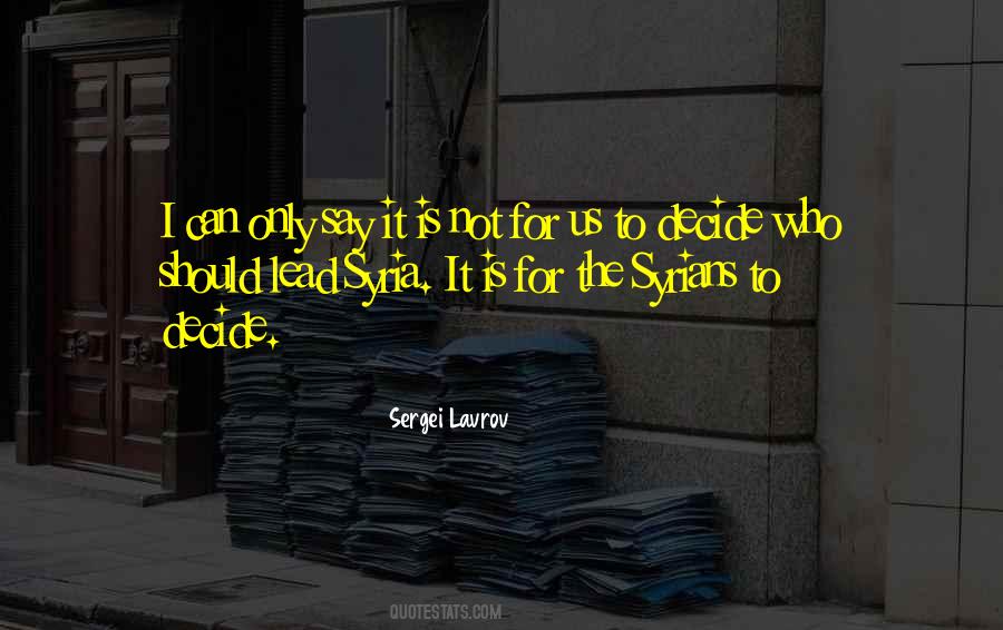 Sergei Lavrov Quotes #997753