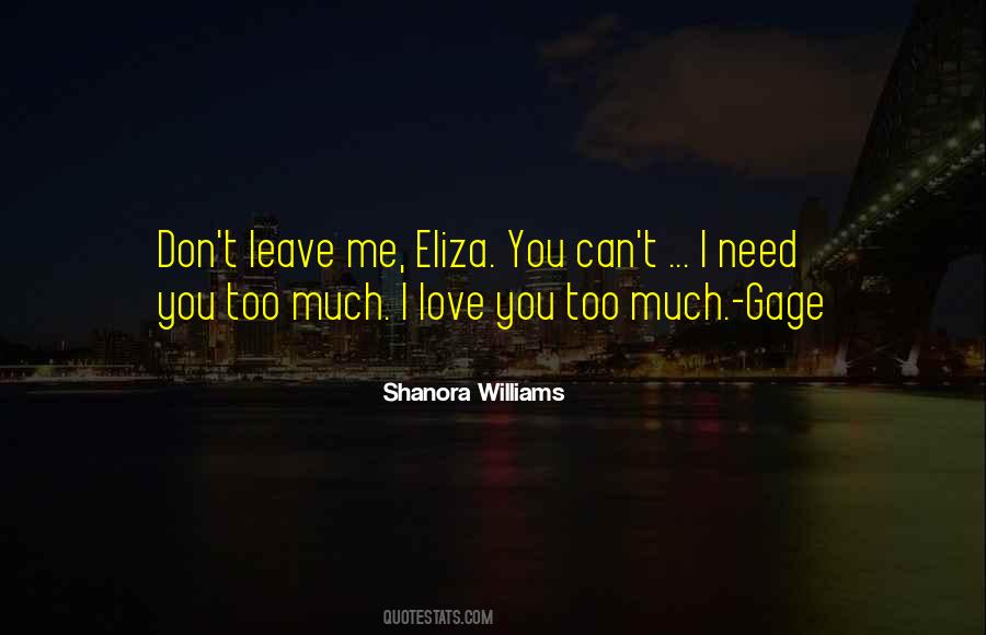 Shanora Williams Quotes #961095