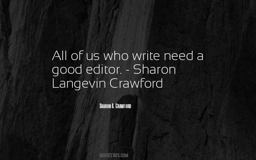 Sharon A. Crawford Quotes #1639531