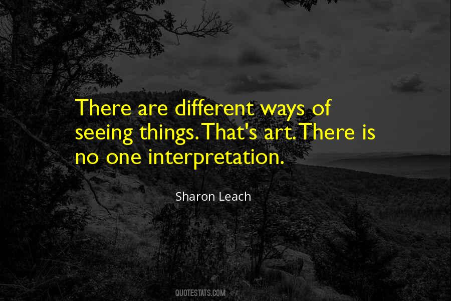 Sharon Leach Quotes #360913