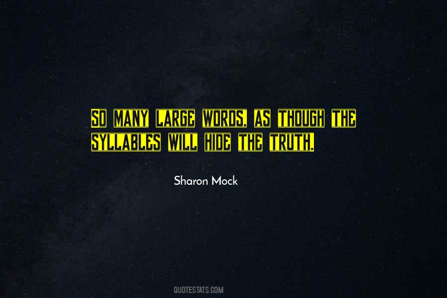 Sharon Mock Quotes #449913 Sharon Mock Quotes #449913