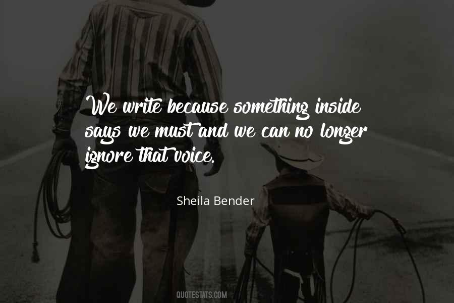 Sheila Bender Quotes #306146