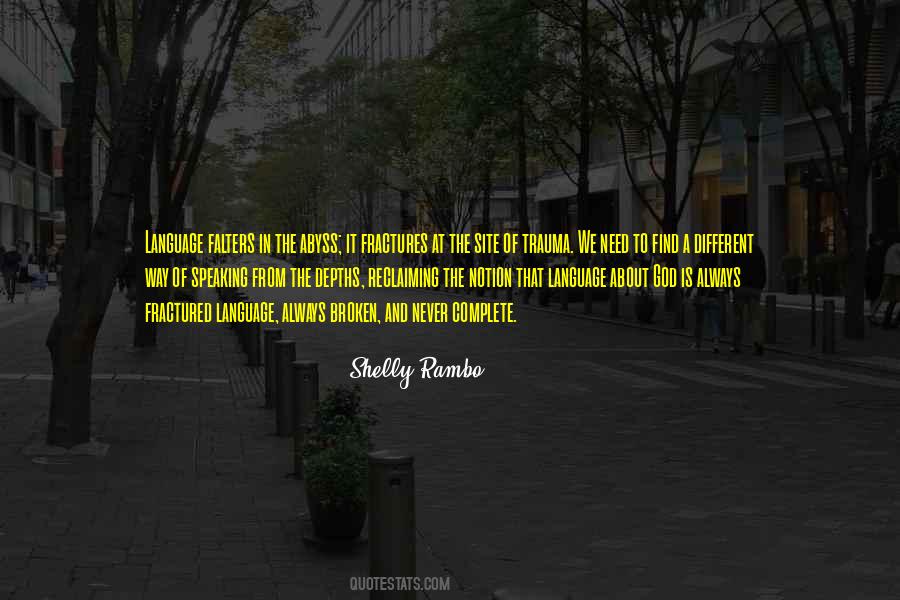 Shelly Rambo Quotes #1290972