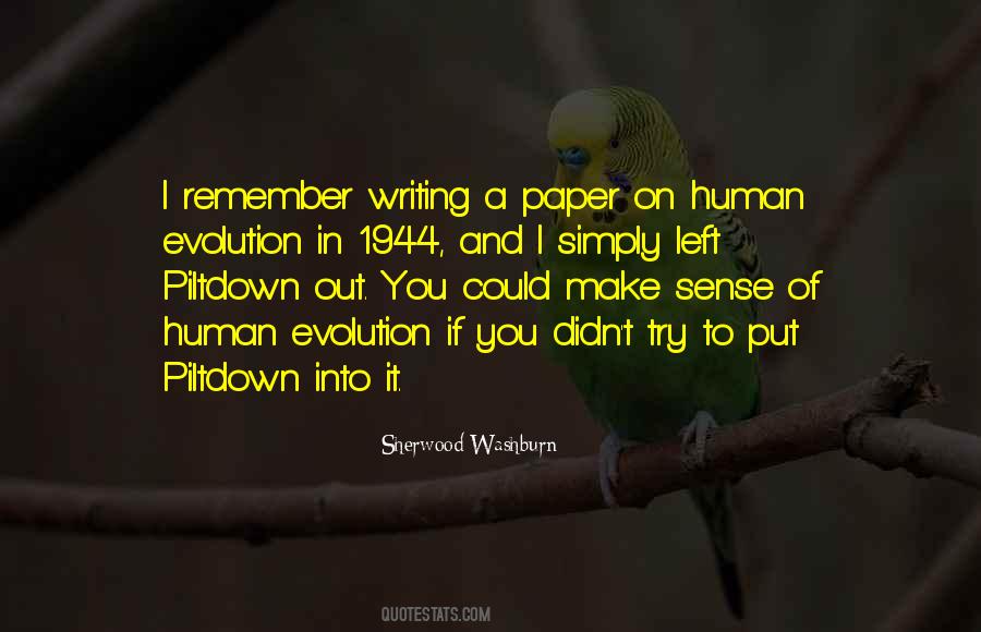 Sherwood Washburn Quotes #662836