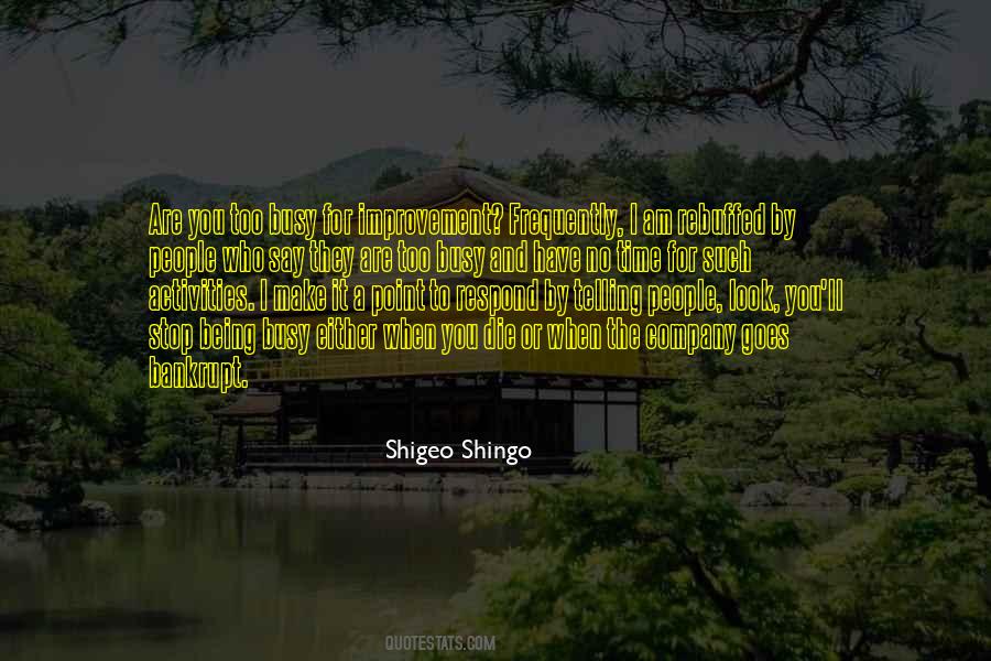 Shigeo Shingo Quotes #1342787