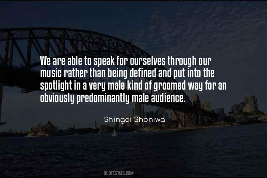 Shingai Shoniwa Quotes #1432234