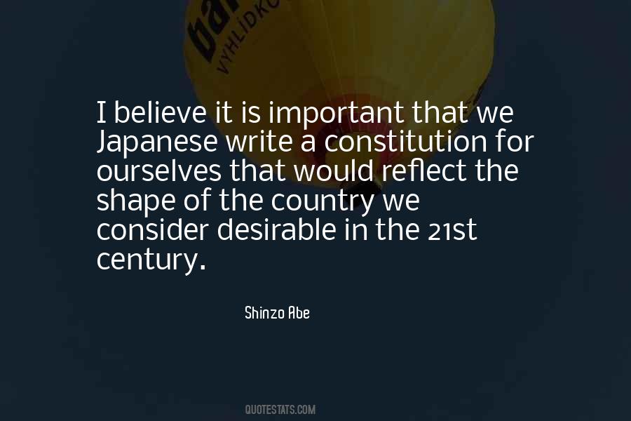 Shinzo Abe Quotes #1050120