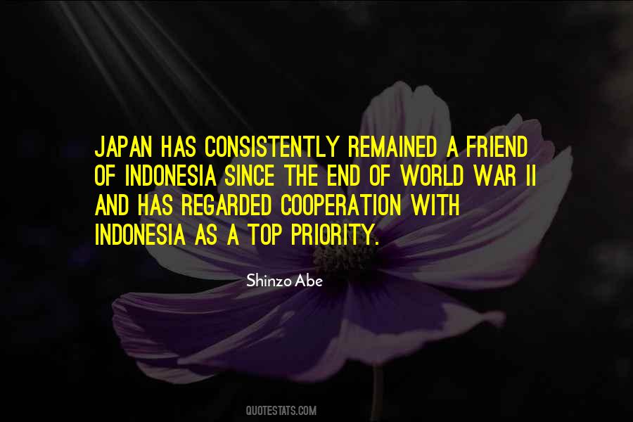 Shinzo Abe Quotes #244909