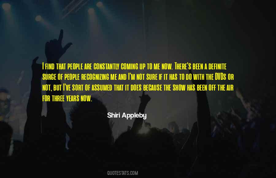 Shiri Appleby Quotes #1297629