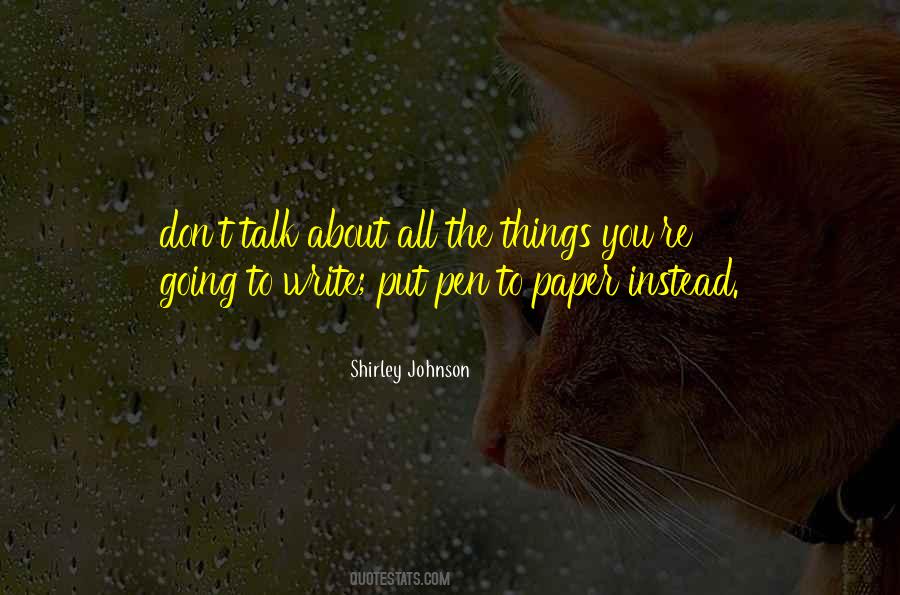 Shirley Johnson Quotes #1157257