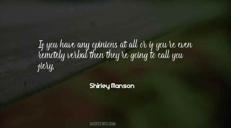 Shirley Manson Quotes #1511342