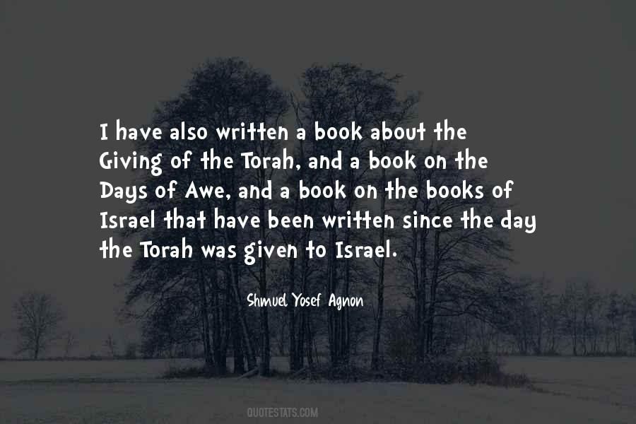 Shmuel Yosef Agnon Quotes #1744867
