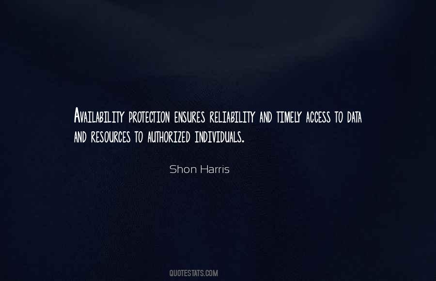 Shon Harris Quotes #723134
