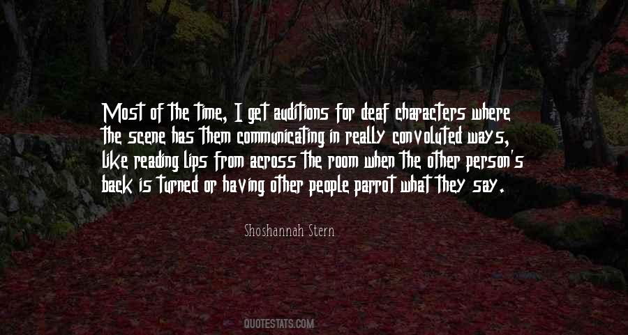 Shoshannah Stern Quotes #758955