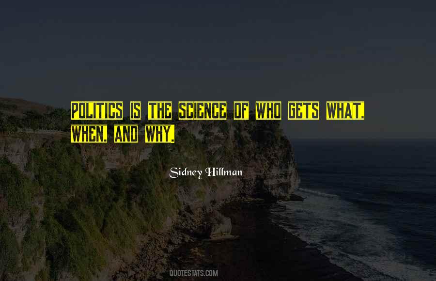 Sidney Hillman Quotes #406307