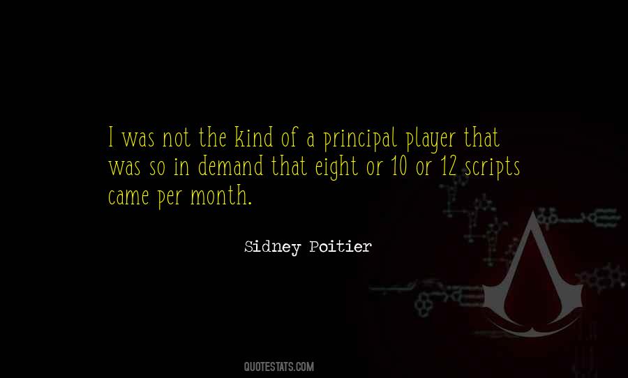 Sidney Poitier Quotes #708457