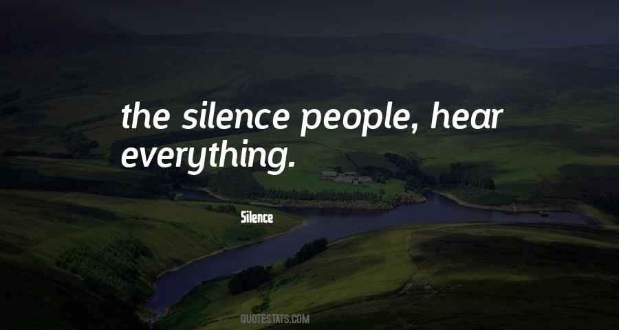 Silence Quotes #1275760