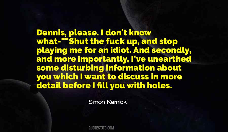 Simon Kernick Quotes #73223