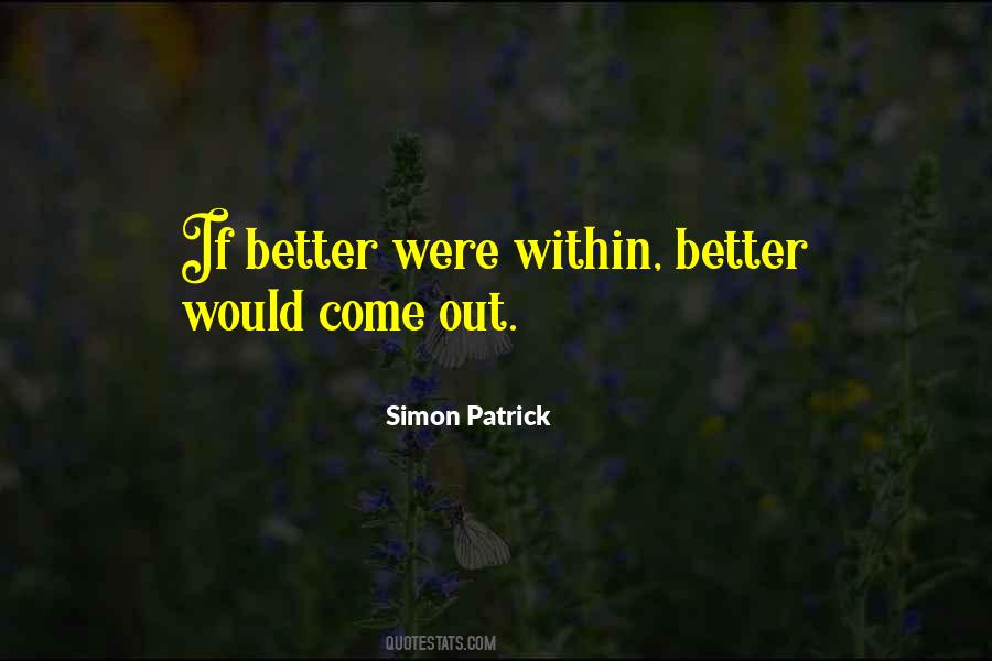 Simon Patrick Quotes #613775