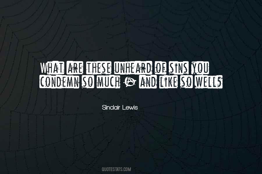 Sinclair Lewis Quotes #1270539