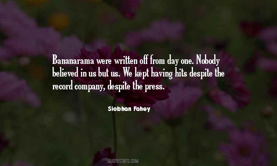 Siobhan Fahey Quotes #226381