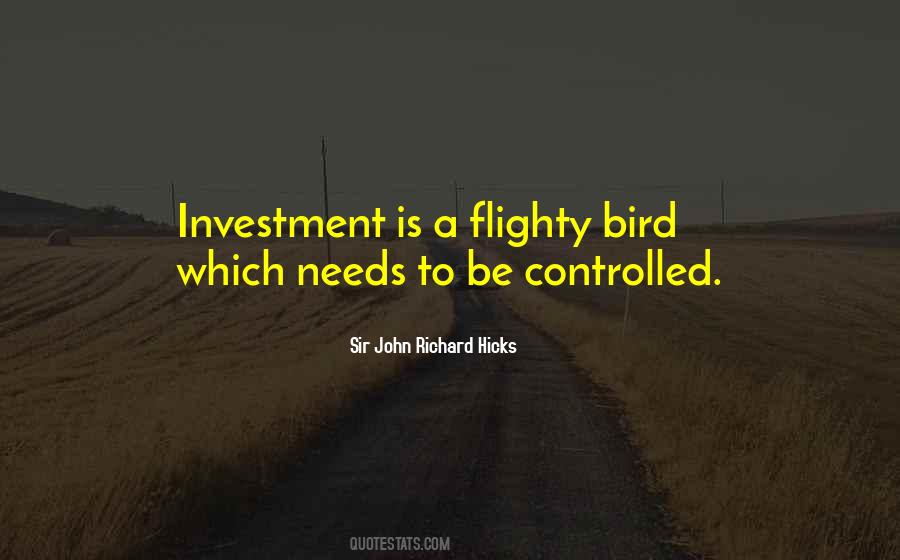 Sir John Richard Hicks Quotes #1227996