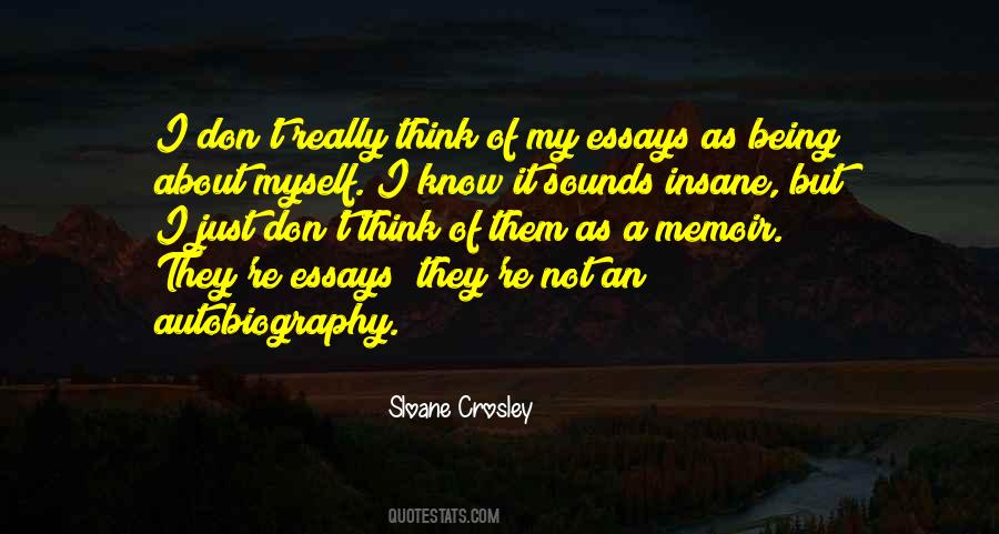 Sloane Crosley Quotes #1655016