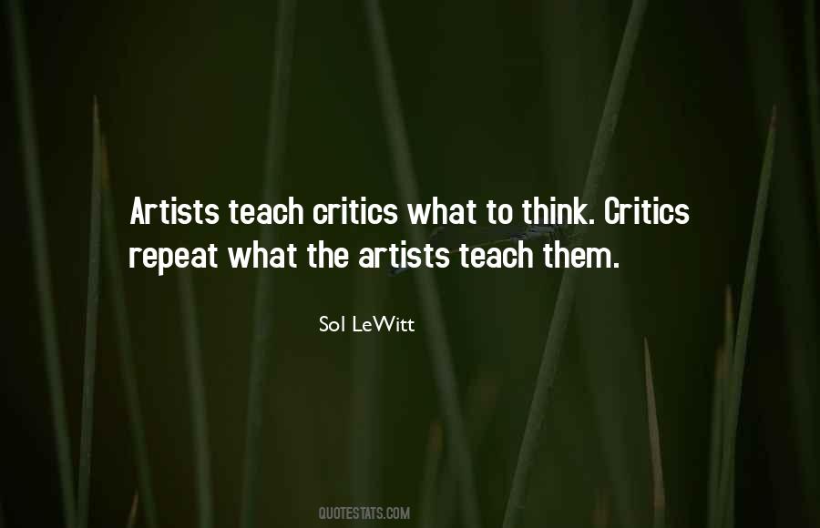 Sol LeWitt Quotes #771438