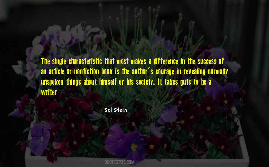 Sol Stein Quotes #137770