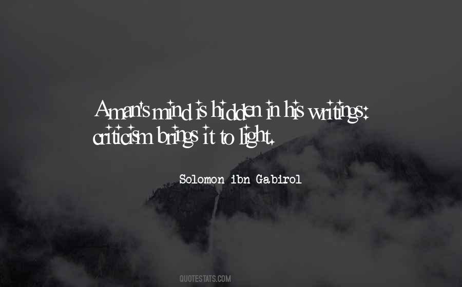 Solomon Ibn Gabirol Quotes #1465649