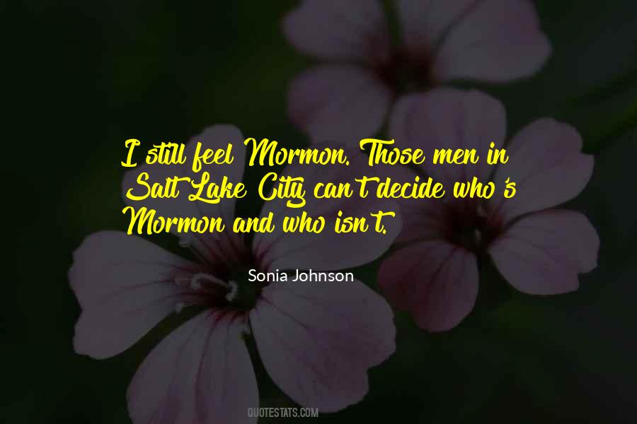 Sonia Johnson Quotes #1296121