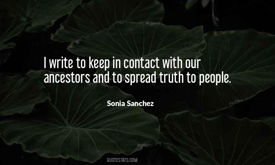 Sonia Sanchez Quotes #1757495