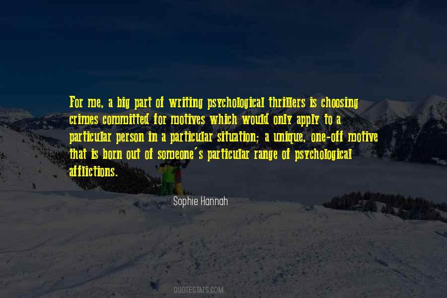 Sophie Hannah Quotes #1574616
