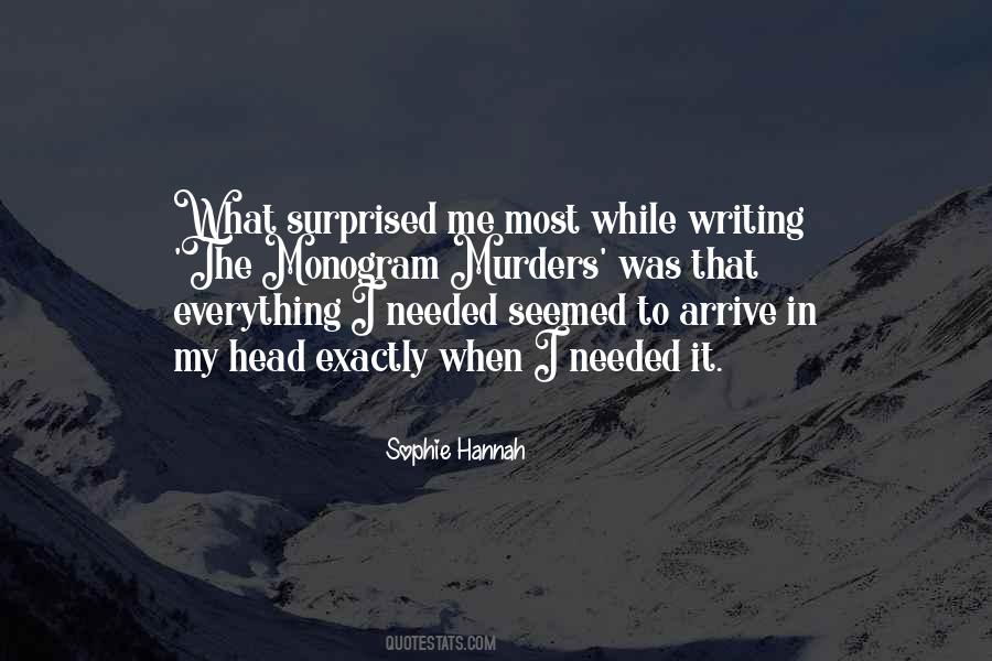 Sophie Hannah Quotes #1845993