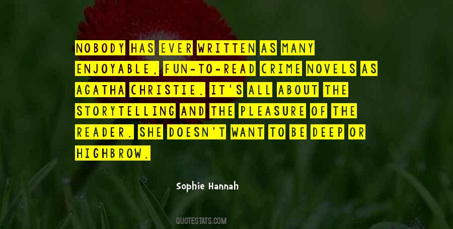 Sophie Hannah Quotes #804118