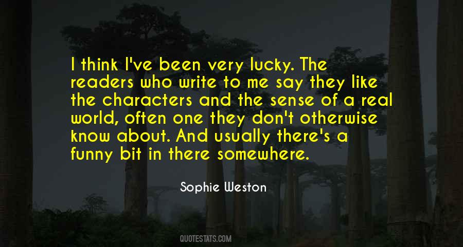 Sophie Weston Quotes #1401827