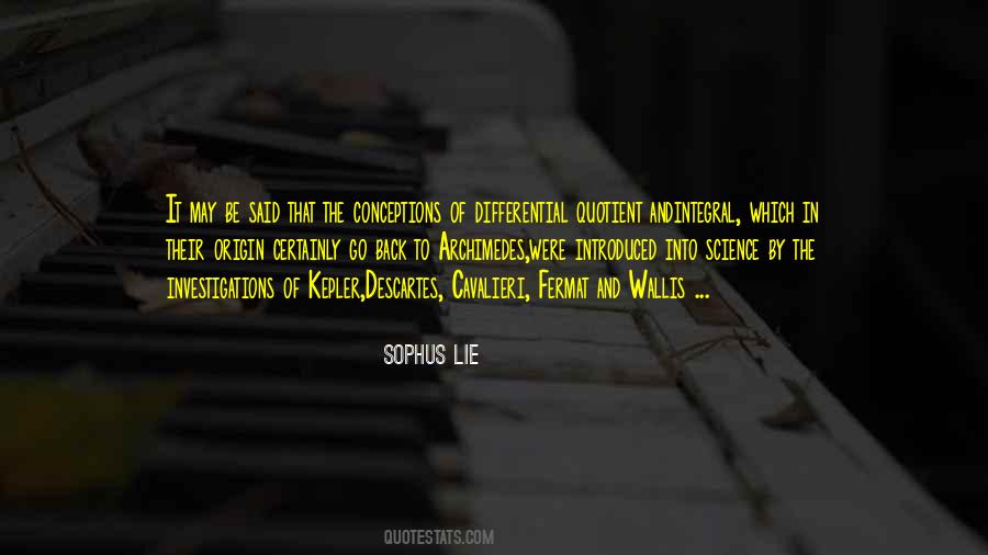 Sophus Lie Quotes #1067949