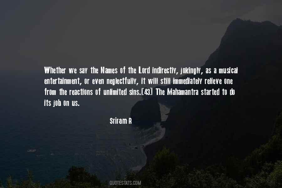 Sriram R Quotes #1615149